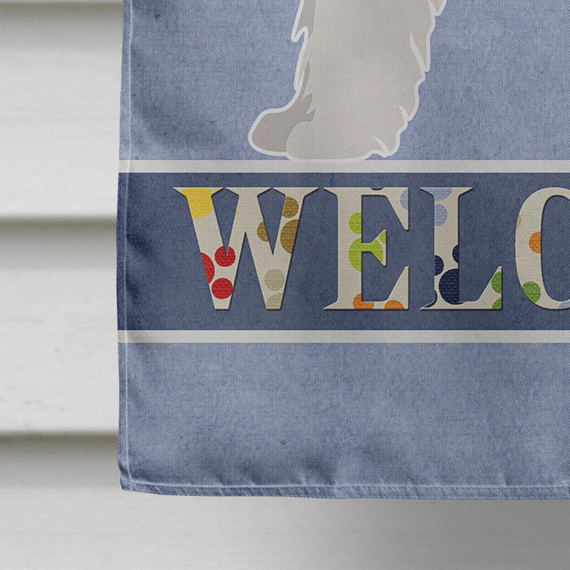 Sheepadoodle Welcome Flag Canvas House Size CK3773CHF