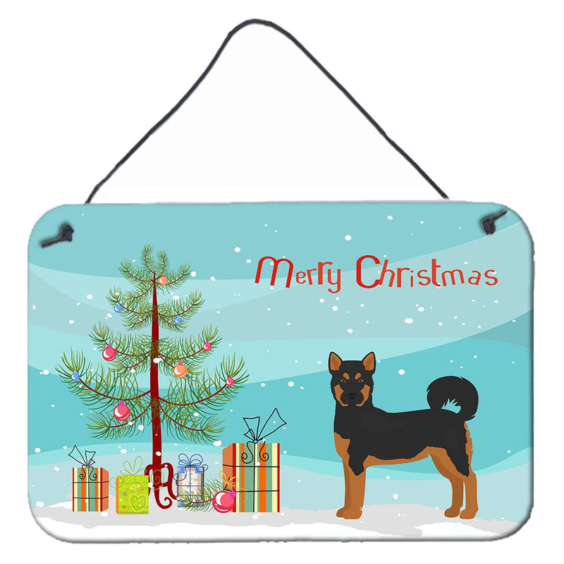 Akita Shepherd Black and Tan Christmas Tree Wall or Door Hanging Prints CK3798DS812