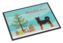 Akita Shepherd Black and Tan Christmas Tree Doormat - 24x36 Decorative Floor Mat – Indoor/Outdoor Rug with Artistic Flair CK3798JMAT