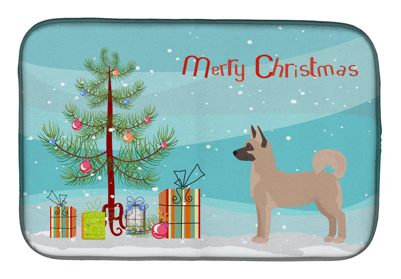 Akita Shepherd Christmas Tree Dish Drying Mat CK3799DDM