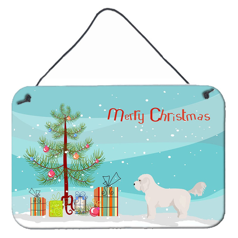 Bichpoo White Christmas Tree Wall or Door Hanging Prints CK3805DS812