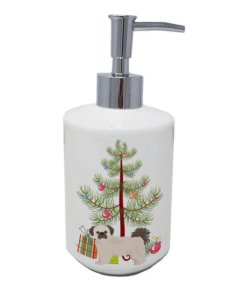 Pekeapoo Christmas Tree Ceramic Soap Dispenser