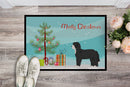 Black Sheepadoodle Christmas Tree Doormat - 24x36 Decorative Floor Mat – Indoor/Outdoor Rug with Artistic Flair CK3868JMAT