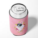 Borzoi Pink Flowers Can or Bottle Hugger CK4122CC