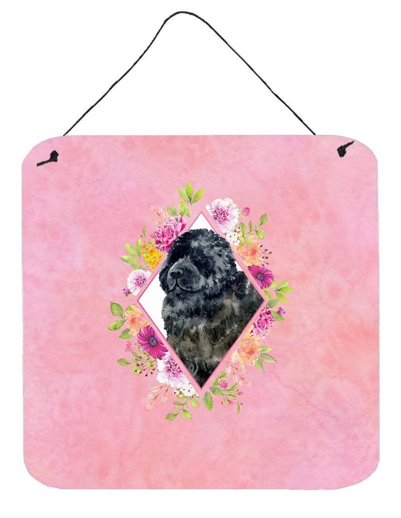 Newfoundland Pink Flowers Wall or Door Hanging Prints CK4163DS66