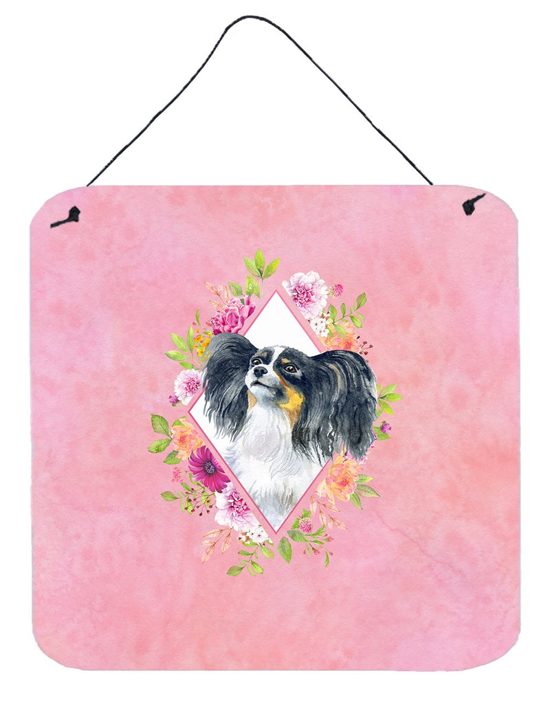 Papillon Pink Flowers Wall or Door Hanging Prints CK4165DS66