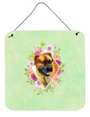 Borboel Mastiff Green Flowers Wall or Door Hanging Prints CK4281DS66