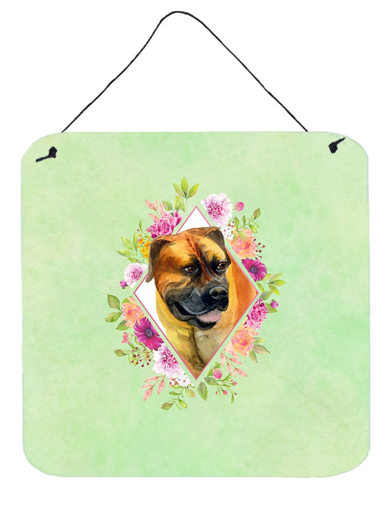 Borboel Mastiff Green Flowers Wall or Door Hanging Prints CK4281DS66