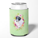 Borzoi Green Flowers Can or Bottle Hugger CK4282CC