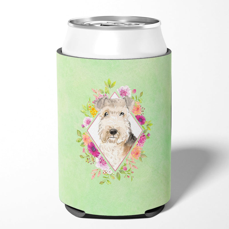 Lakeland Terrier Green Flowers Can or Bottle Hugger CK4386CC