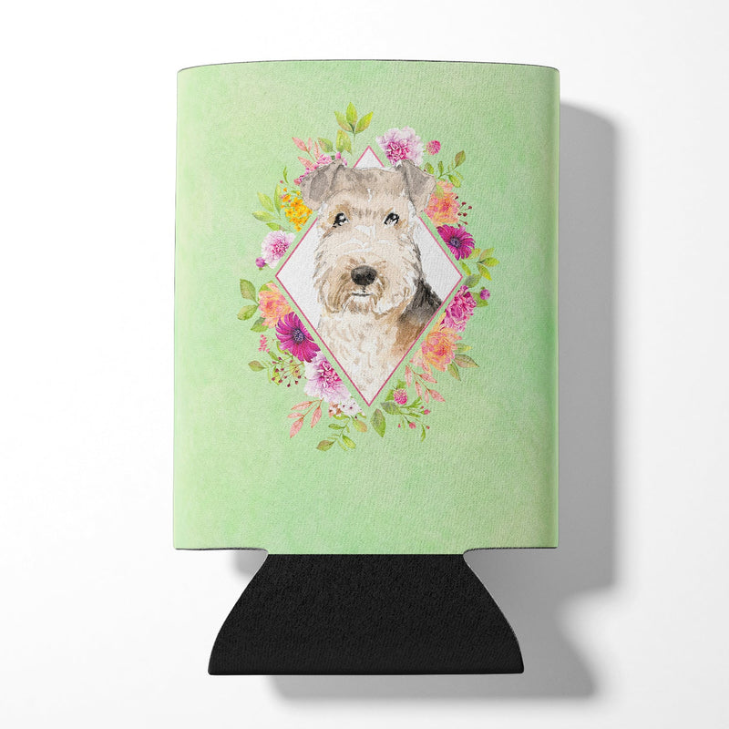 Lakeland Terrier Green Flowers Can or Bottle Hugger CK4386CC