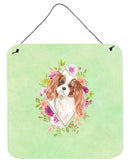 Blenheim Cavalier Spaniel Green Flowers Wall or Door Hanging Prints CK4408DS66
