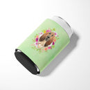 Bloodhound Green Flowers Can or Bottle Hugger CK4419CC