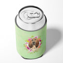 Bloodhound Green Flowers Can or Bottle Hugger CK4419CC