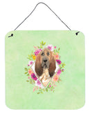 Bloodhound Green Flowers Wall or Door Hanging Prints CK4419DS66