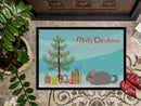 Agouti Chinchilla Merry Christmas Doormat - 24x36 Decorative Floor Mat – Indoor/Outdoor Rug with Artistic Flair CK4430JMAT