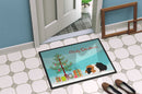 Abyssinian Guinea Pig Merry Christmas Doormat - 18x27 Decorative Floor Mat – Indoor/Outdoor Rug with Artistic Flair CK4438MAT