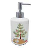 American Guinea Pig Merry Christmas Ceramic Soap Dispenser