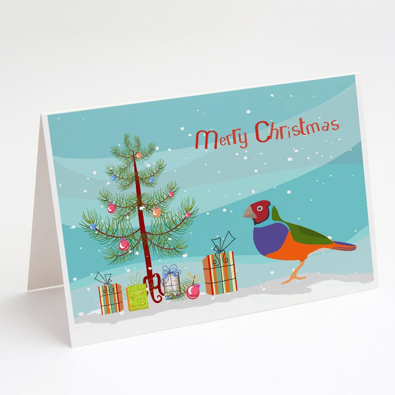 Amadina Merry Christmas Greeting Cards and Envelopes Pack of 8