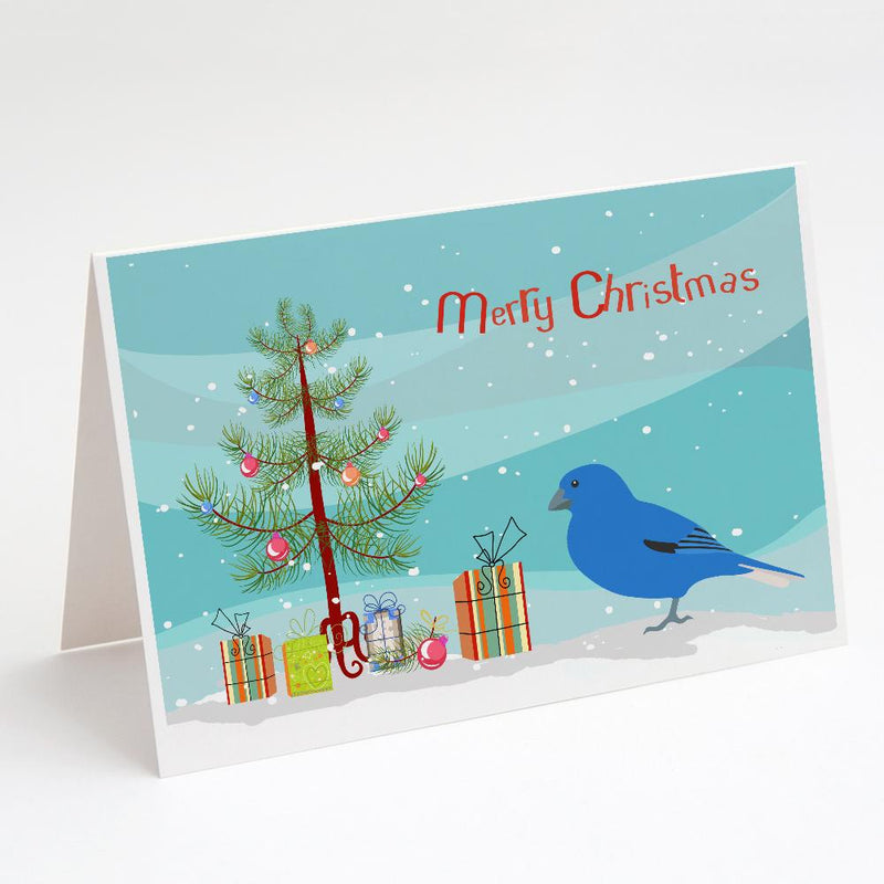 Bunting Merry Christmas Greeting Cards and Envelopes Pack of 8