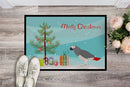 African Grey Parrot Merry Christmas Doormat - 18x27 Decorative Floor Mat – Indoor/Outdoor Rug with Artistic Flair CK4495MAT