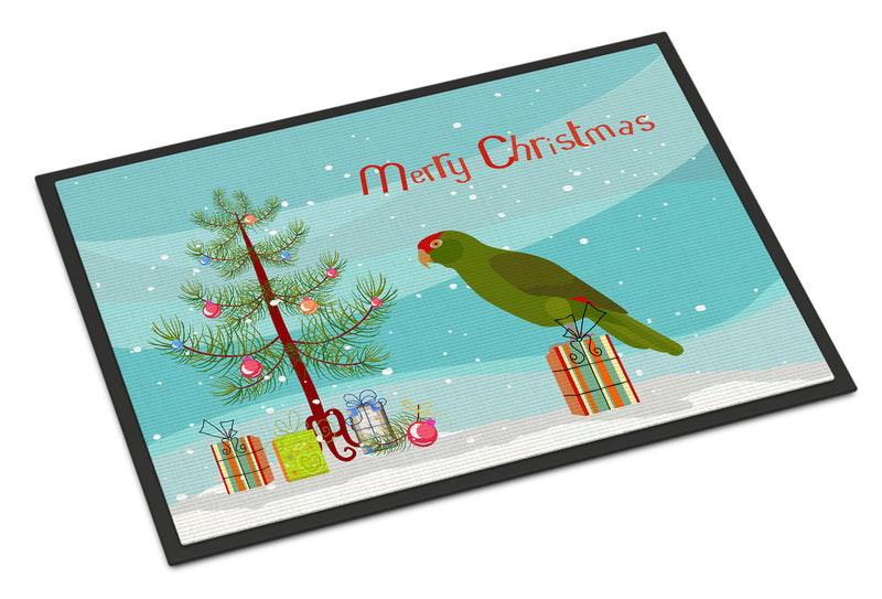 Amazon Parrot Merry Christmas Doormat - 24x36 Decorative Floor Mat – Indoor/Outdoor Rug with Artistic Flair CK4496JMAT