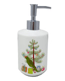 Amazon Parrot Merry Christmas Ceramic Soap Dispenser