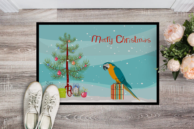 Macaw Merry Christmas Doormat - 24x36 Decorative Floor Mat – Indoor/Outdoor Rug with Artistic Flair CK4500JMAT