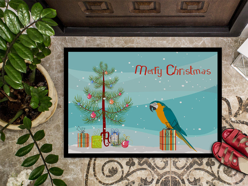 Macaw Merry Christmas Doormat - 24x36 Decorative Floor Mat – Indoor/Outdoor Rug with Artistic Flair CK4500JMAT