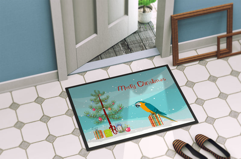 Macaw Merry Christmas Doormat - 24x36 Decorative Floor Mat – Indoor/Outdoor Rug with Artistic Flair CK4500JMAT