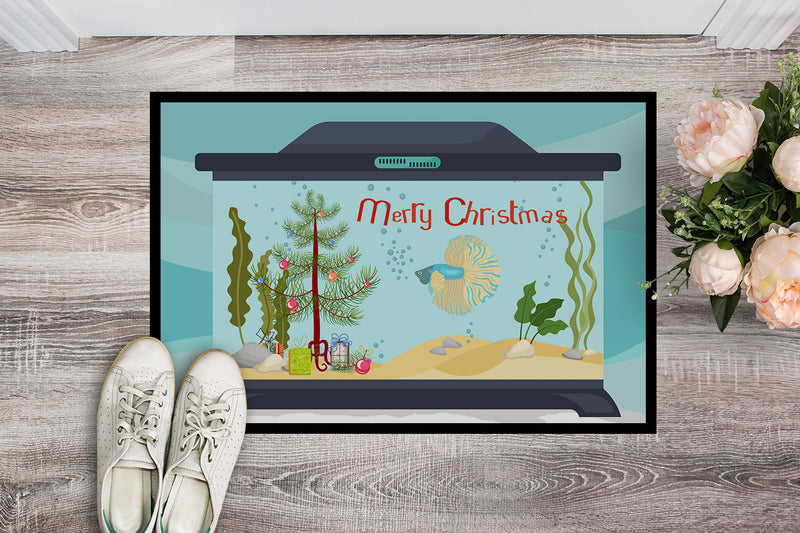 Elephant Ear Betta Merry Christmas Doormat - 24x36 Decorative Floor Mat – Indoor/Outdoor Rug with Artistic Flair CK4525JMAT