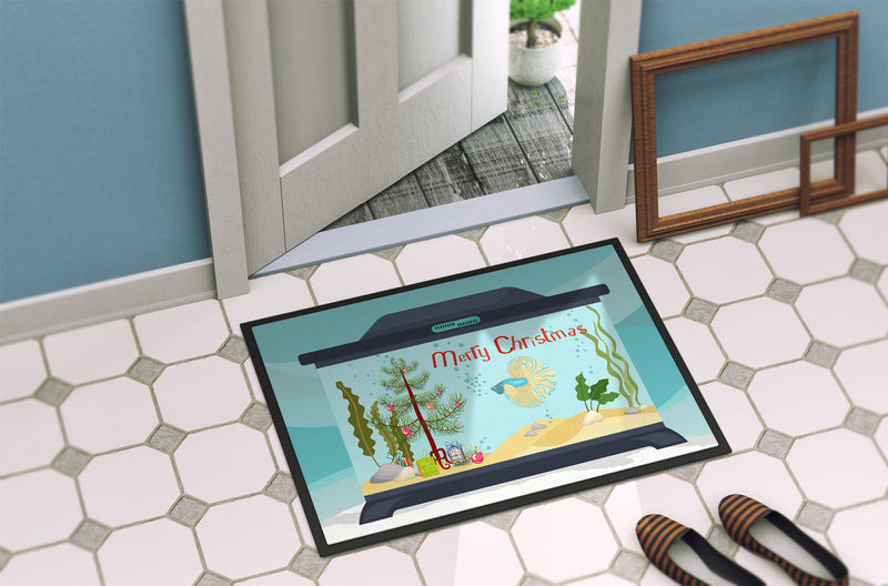 Elephant Ear Betta Merry Christmas Doormat - 24x36 Decorative Floor Mat – Indoor/Outdoor Rug with Artistic Flair CK4525JMAT