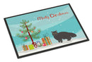 Black Persian Traditional Cat Merry Christmas Doormat - 24x36 Decorative Floor Mat – Indoor/Outdoor Rug with Artistic Flair CK4680JMAT