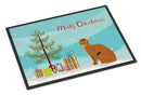 Abyssinian Cat Merry Christmas Doormat - 24x36 Decorative Floor Mat – Indoor/Outdoor Rug with Artistic Flair CK4739JMAT