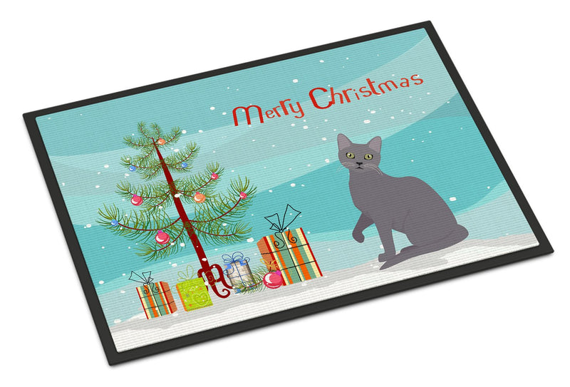 Korat Cat Merry Christmas Indoor or Outdoor Mat 24x36 CK4773JMAT