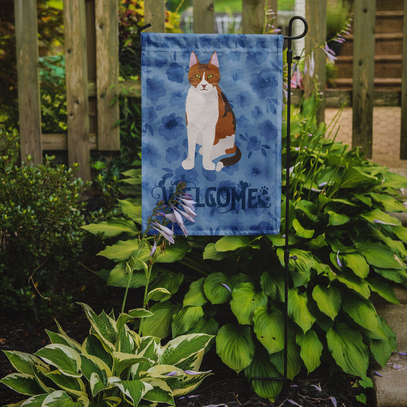 Aegean Cat Welcome Flag Garden Size CK5006GF