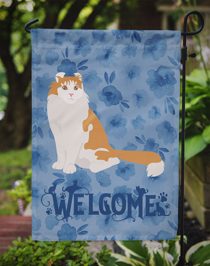 American Curl Cat Welcome Garden Flag - Outdoor Decorative Yard Flag CK5007GF