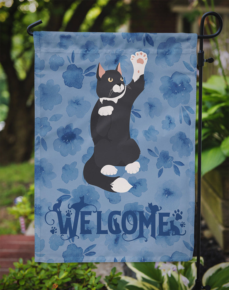American Polydactyl Cat Welcome Garden Flag - Outdoor Decorative Yard Flag CK5008GF