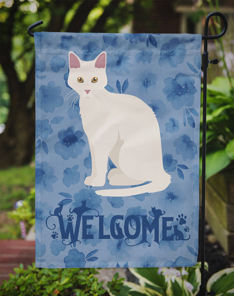 Aphrodite Giant Cat Welcome Garden Flag - Outdoor Decorative Yard Flag CK5010GF