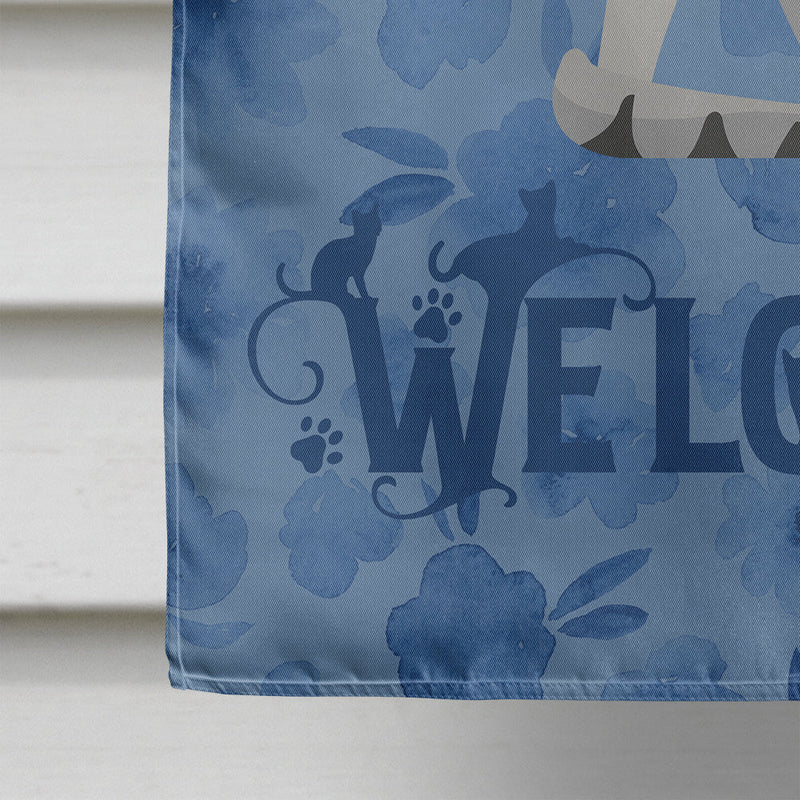 Egyptian Mau Cat Welcome Flag Canvas House Size CK5032CHF