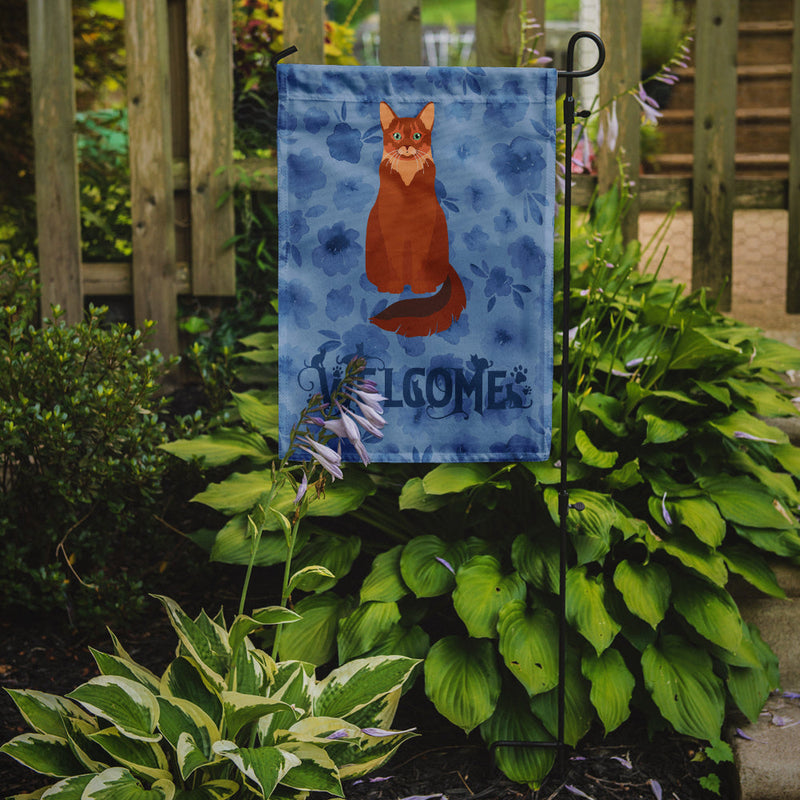 Somali Cat Welcome Garden Flag - Outdoor Decorative Yard Flag CK5065GF
