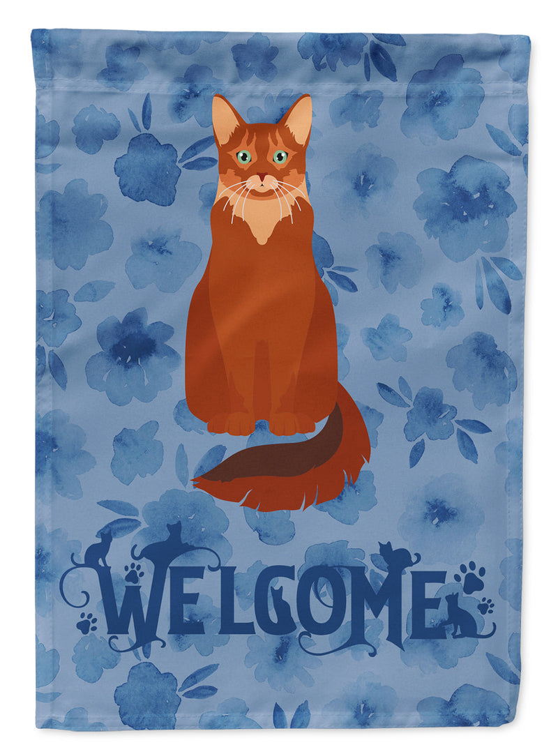 Somali Cat Welcome Garden Flag - Outdoor Decorative Yard Flag CK5065GF
