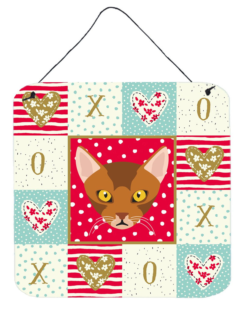 Abyssinian Cat Love Wall or Door Hanging Prints CK5077DS66