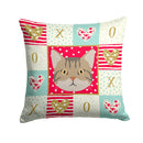 American Wirehair Cat Love Throw Pillow - 14x14 Decorative Pillow – Art for Your Home & Patio CK5083PW1414