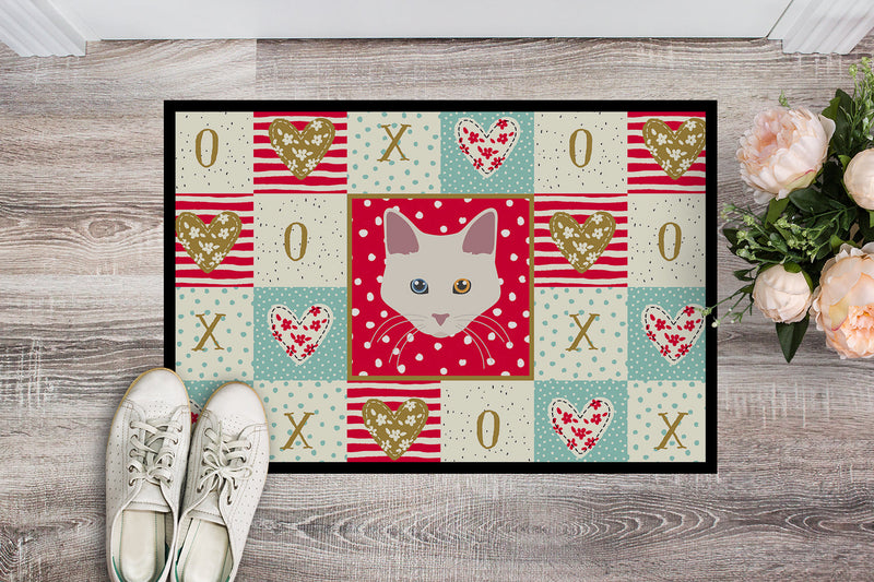 Aphrodite Giant Cat Love Doormat - 24x36 Decorative Floor Mat – Indoor/Outdoor Rug with Artistic Flair CK5084JMAT