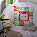 Asian Semi Longhaired Cat Love Throw Pillow - 14x14 Decorative Pillow – Art for Your Home & Patio CK5085PW1414