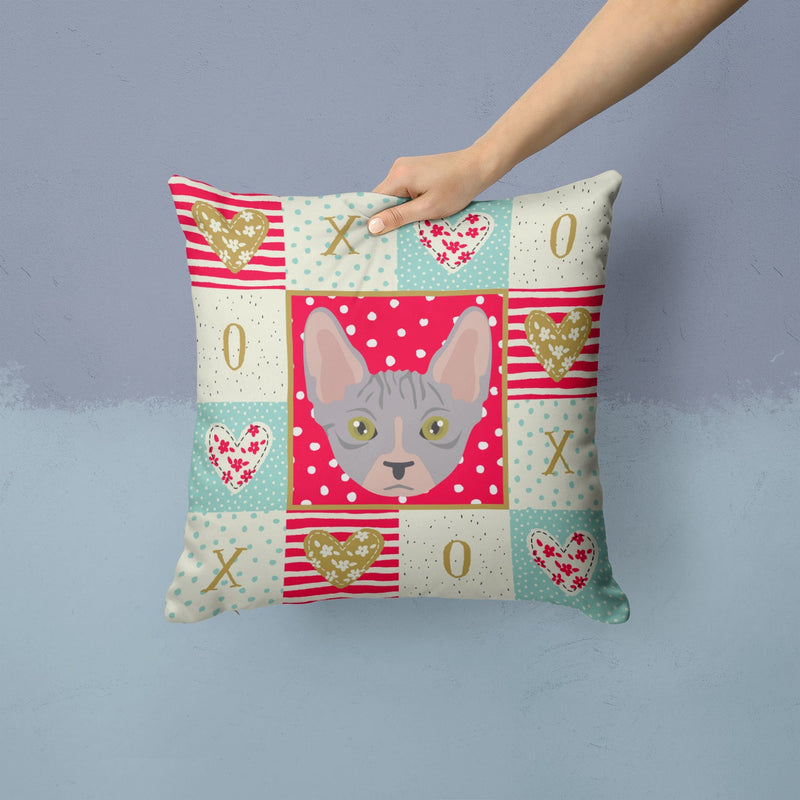 Bambino Cat Love Fabric Decorative Pillow CK5088PW1414