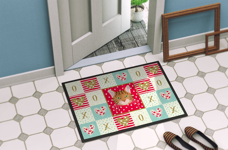 Bengal Cat Love Doormat - 24x36 Decorative Floor Mat – Indoor/Outdoor Rug with Artistic Flair CK5089JMAT