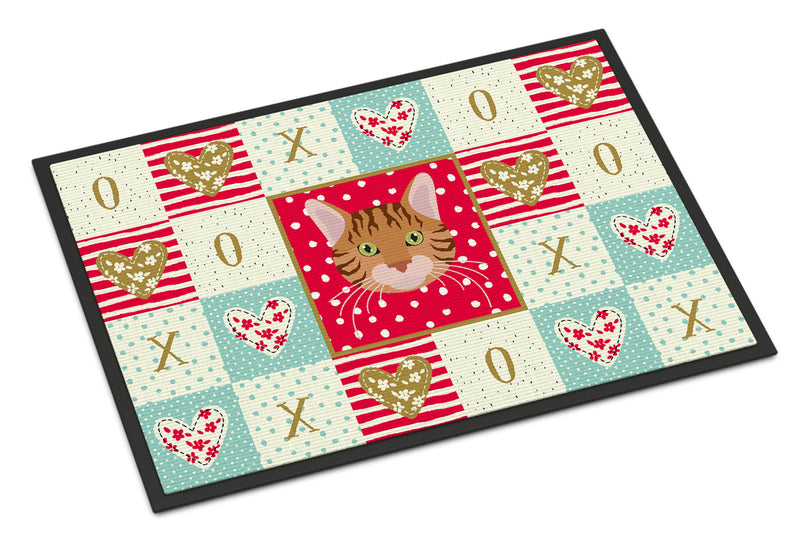 Bengal Cat Love Doormat - 24x36 Decorative Floor Mat – Indoor/Outdoor Rug with Artistic Flair CK5089JMAT