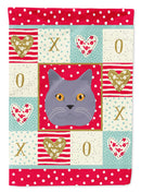 British Shorthair Cat Garden Flag - Outdoor Decorative Yard Flag CK5095GF
